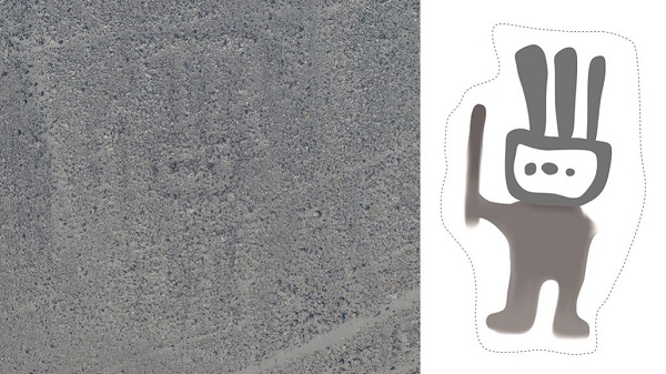 AI hittar ny människoliknande Nasca-linje (geoglyf) i Peru
